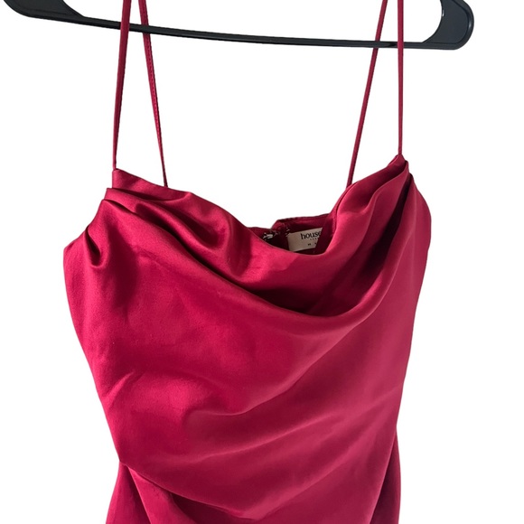 COPY - House of CB Anja Satin Corset Red Midi Dress - Picture 10 of 16